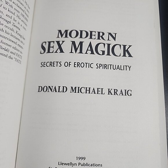Modern Sex Magick: Secrets of Erotic By Donald Kraig 1999 1st Ed 2nd Printing - Picture 7 of 13